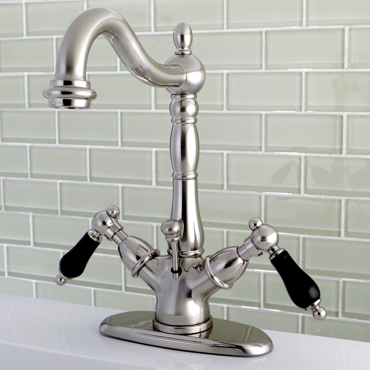 Duchess Double Handle 1 or 3 Hole Deck Mount 4 Inch Centerset Bathroom Faucet with Brass Pop Up Drain - Elegant Brass Finish for Bathroom Sink - Perfect for Modern Home Renovation and Bathroom Upgrades