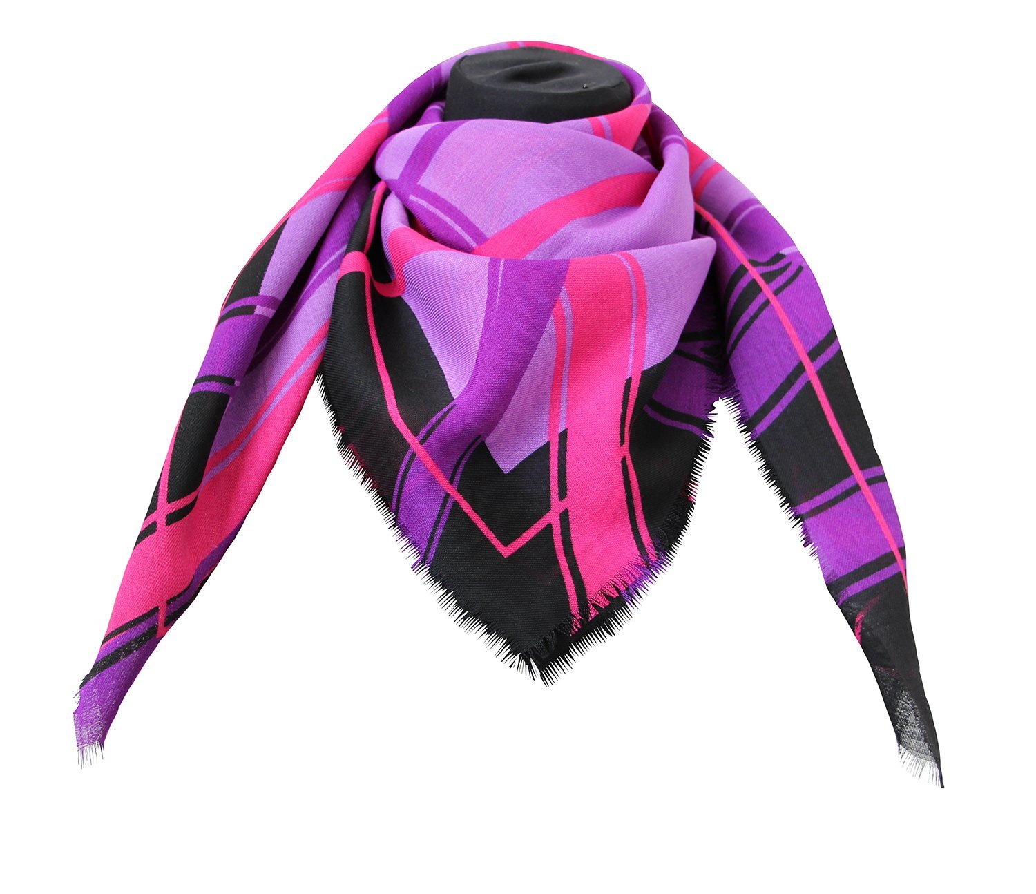 90x90cm (36x36in) Italian 100% Wool Women's Head Scarf - Perfect for Winter Fashion, Outdoor Activities & Religious Occasions