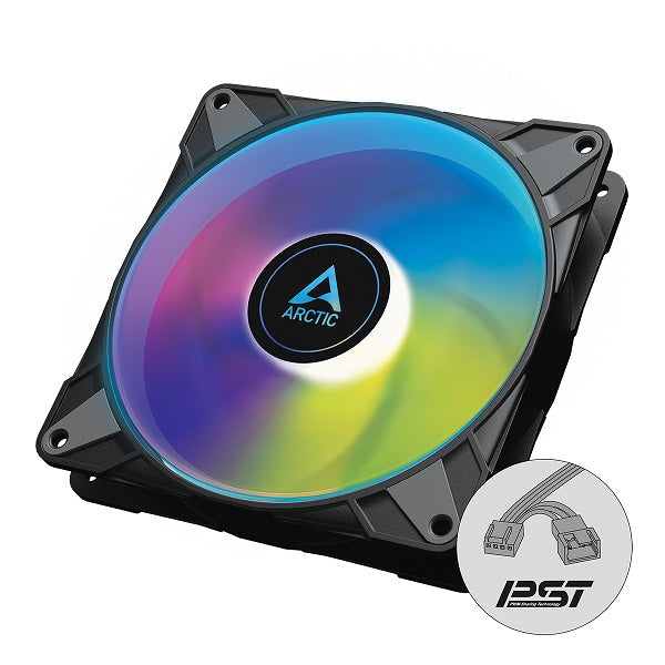 Arctic P14 PWM PST A-RGB 140mm High-Performance PC Case Fan - Black/White - Ideal for Gaming PCs, Workstations & Cooling Systems