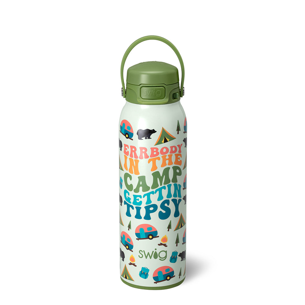Errbody In The Camp EZ Fill 32oz Water Bottle - Leak Proof & Easy Fill Design for Camping, Hiking and Outdoor Adventures