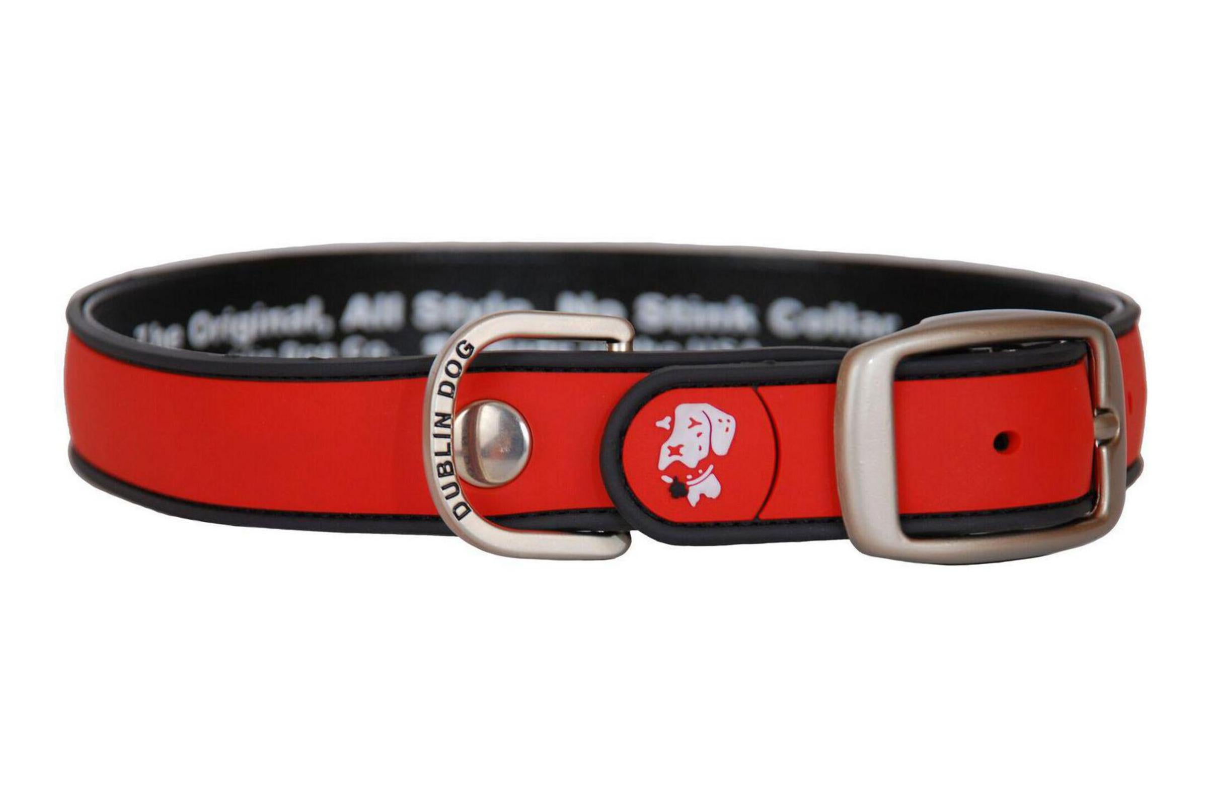 Simply Solid Red Dog Collar - Durable & Comfortable Pet Collar for Small, Medium & Large Dogs - Perfect for Daily Walks, Training & Outdoor Adventures