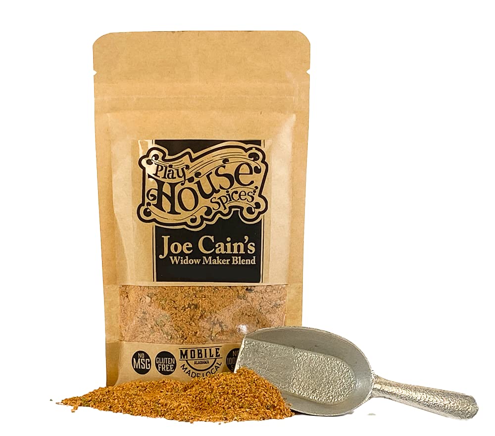 Play House Spices Joe Cain Widow Maker Blend (2 Pack) - Premium Cajun Seasoning for Grilling, BBQ & Cooking - Perfect for Steak, Chicken & Seafood