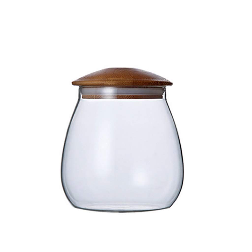 400ml/800ml Airtight Glass Storage Containers with Seal Lid - Food Grade Kitchen Jars for Tea, Coffee, Spices & Dry Goods - Moistureproof & Heat Resistant Glass Canisters (400ml) - Perfect for Pantry Organization & Meal Prep