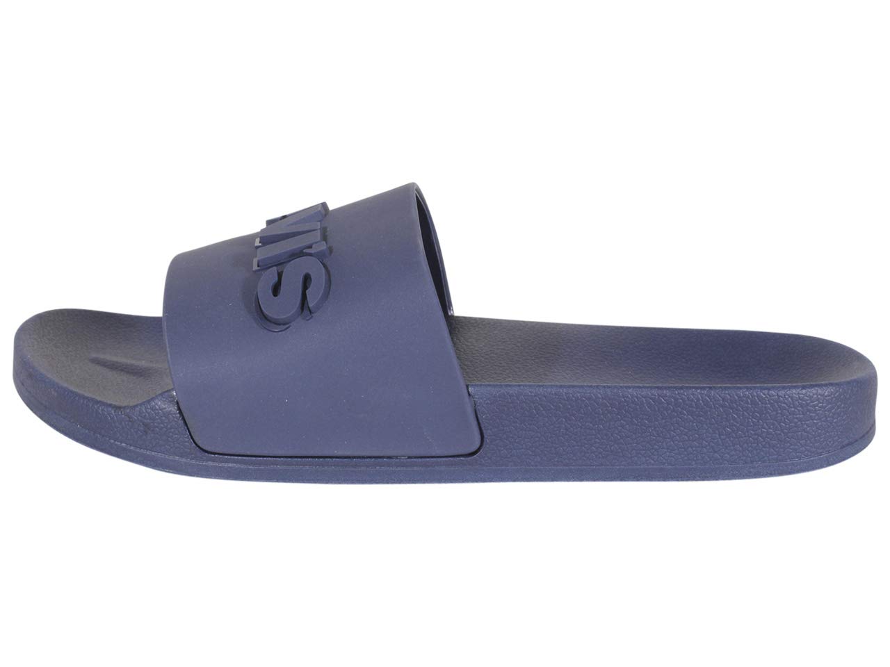 Levi's 3D Slides Navy Monochrome Men's Levis Logo Sandals Size 13 - Comfortable Beach Slides for Men, Perfect for Pool, Vacation and Summer Outdoor Activities