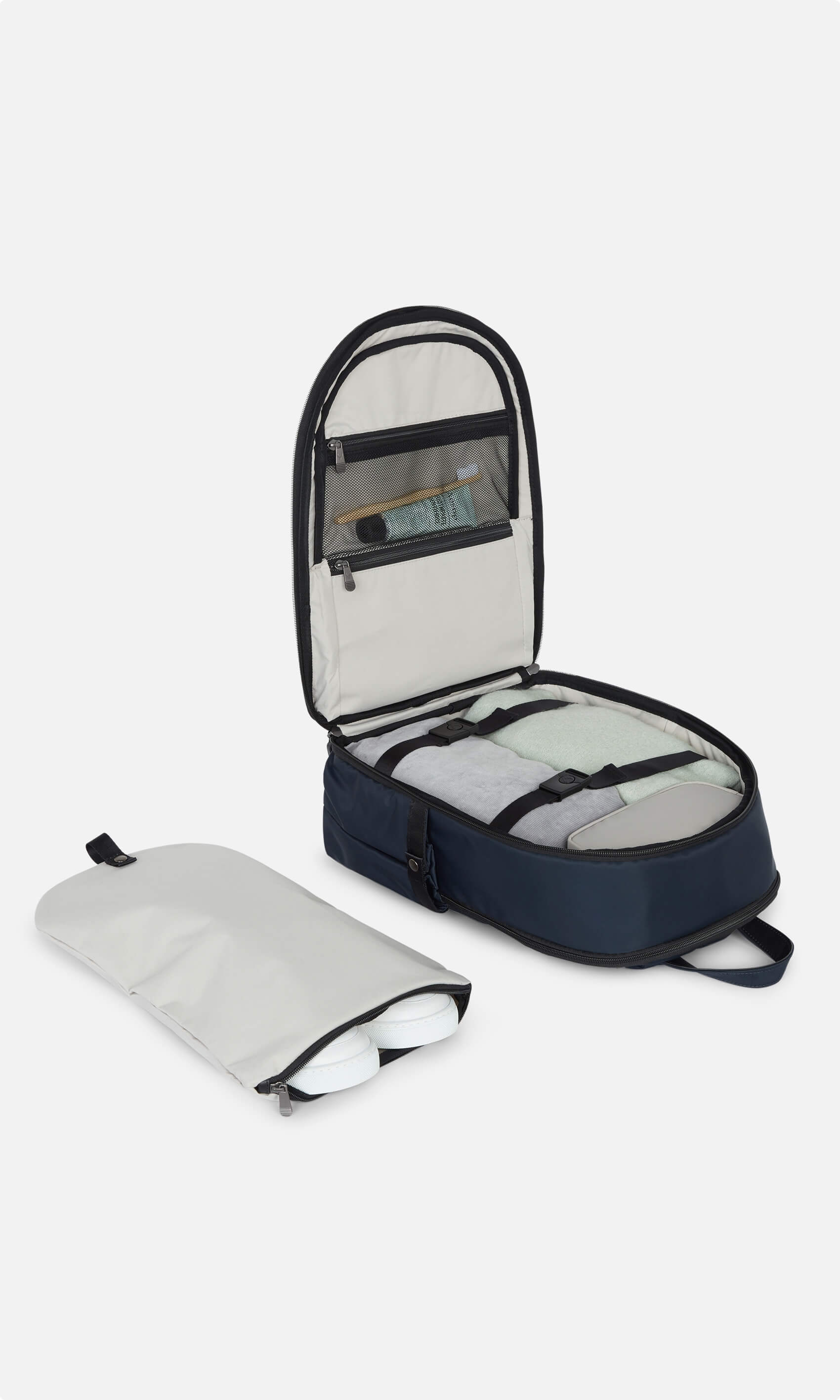 Chelsea Navy Blue Backpack for Women - Stylish & Durable Laptop Backpack for Work, School & Travel | Water-Resistant & Spacious Design