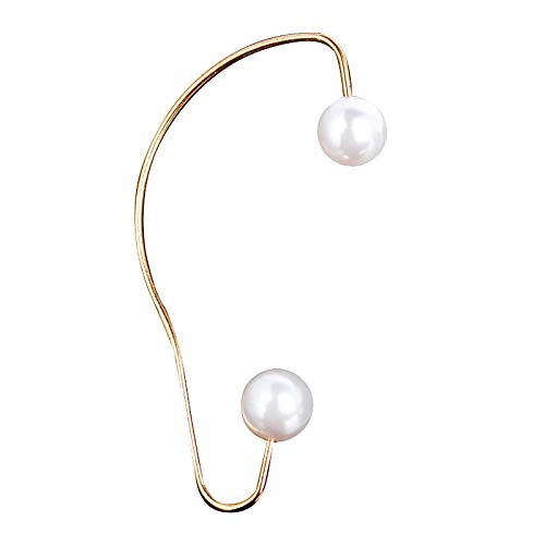 Fashion Pearl Earrings for Women - European Style Alloy Dangle Earrings - Trendy Jewelry Gift for Her - Perfect for Parties, Weddings & Daily Wear (One Size, JKRED80)