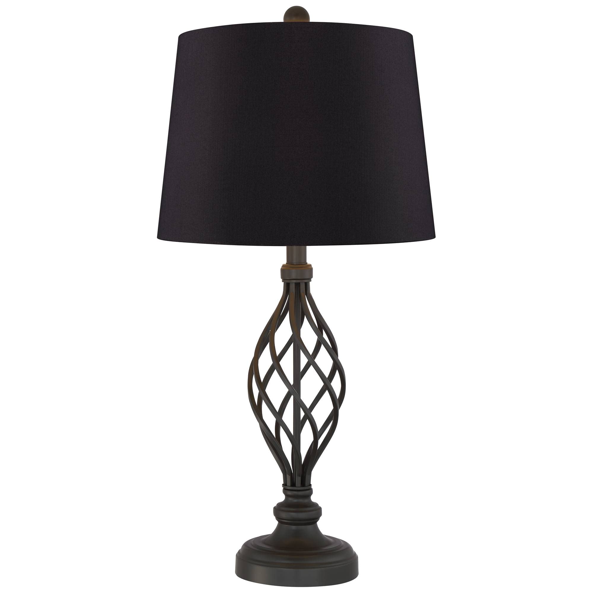 Franklin Iron Works Annie Modern Industrial Table Lamps - Set of 2, 28