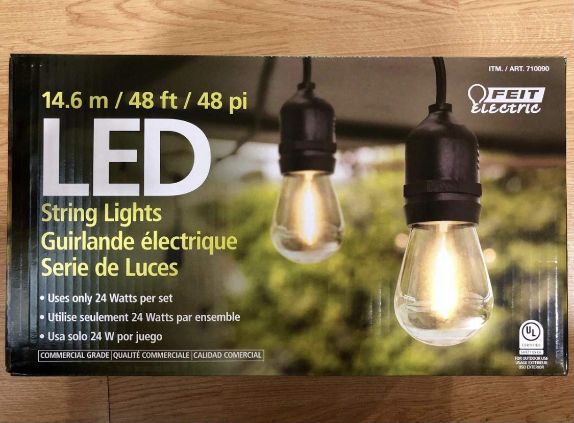 Feit LED String Lights - Energy Efficient Outdoor & Indoor Decorative Lighting for Parties, Weddings, Christmas, and Home Decor