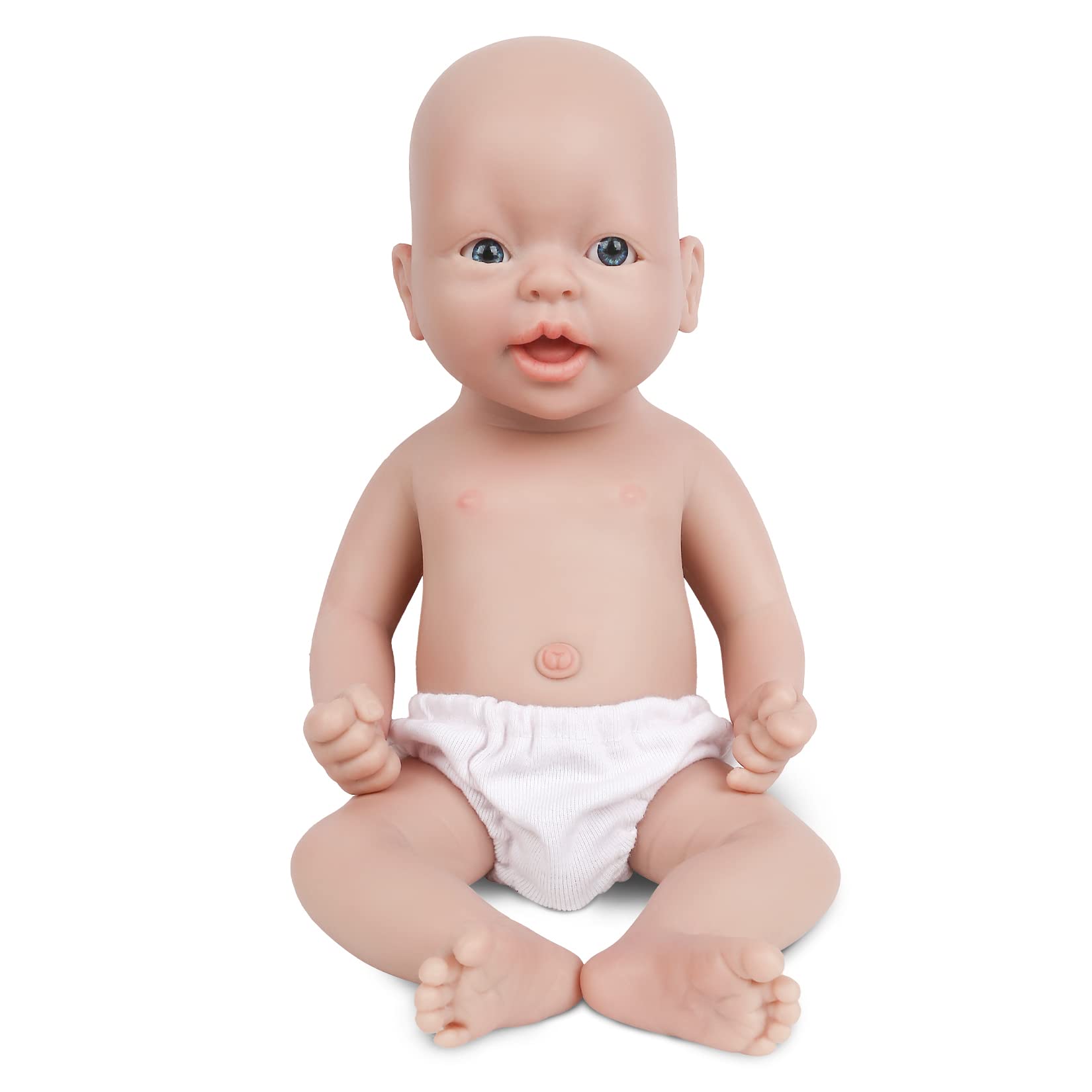 Vollence 14 Inch Realistic Silicone Baby Doll - Lifelike Reborn Newborn Girl Doll with Full Body | Perfect for Gift Giving, Nursery Decor, Role Play, and Collectors