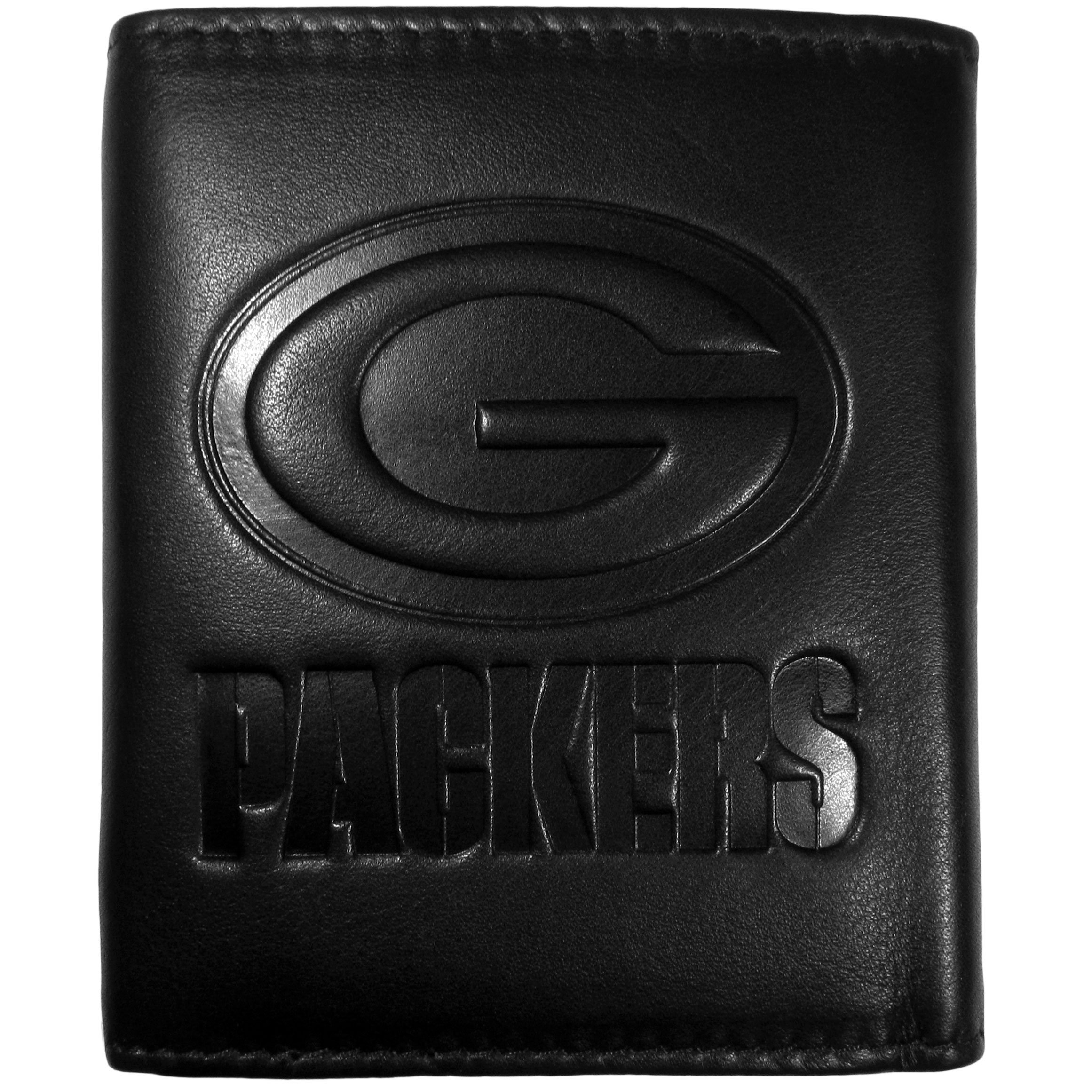 NFL Unisex Embossed Leather Tri-fold Wallet - Stylish & Durable Mens Wallets for Football Fans - Perfect for Game Day, Travel & Everyday Use