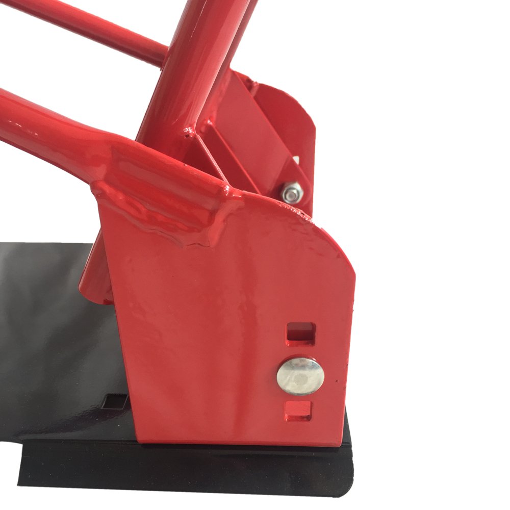 Adjustable Motorcycle Wheel Chock - Heavy Duty Bike Stand with Cradle Design for Secure Parking (Red) | Perfect for Garage Storage, Workshop, and Transport Trailers