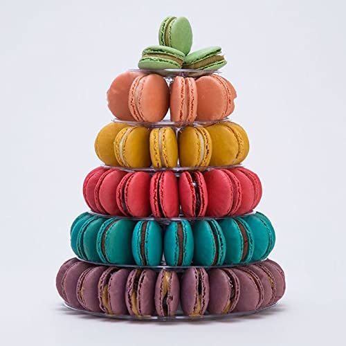 Happy Birthday Medium Macaron Pyramid | Gourmet French Desserts & Pastries | Elegant Corporate & Personalized Gifts | Wedding & Birthday Gift Ideas | Perfect for Celebrations, Office Events & Special Occasions