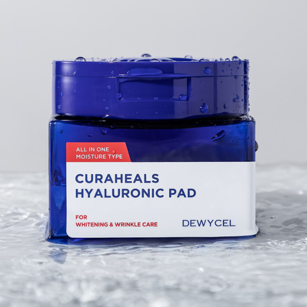 DEWYCEL All In One Moisture Curaheals Hyaluronic Acid Sheet Mask 380ml (70 Pads) - Hydrating Facial Treatment for Dry Skin, Daily Skincare Routine