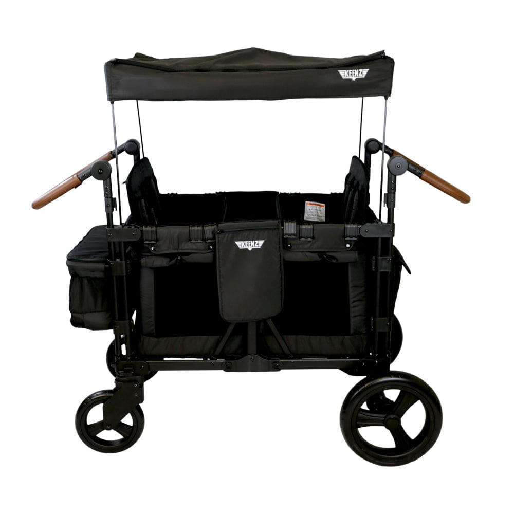Keenz XC+2.0 Stroller Wagon for 4 Passengers - All-Terrain Baby & Kids Wagon with Canopy - Perfect for Beach, Park, and Family Outings