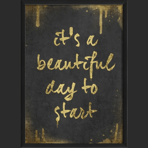 Beautiful Day Wall Art - Inspirational Home Decor for Living Room, Bedroom & Office - Perfect for Gifts & Interior Design