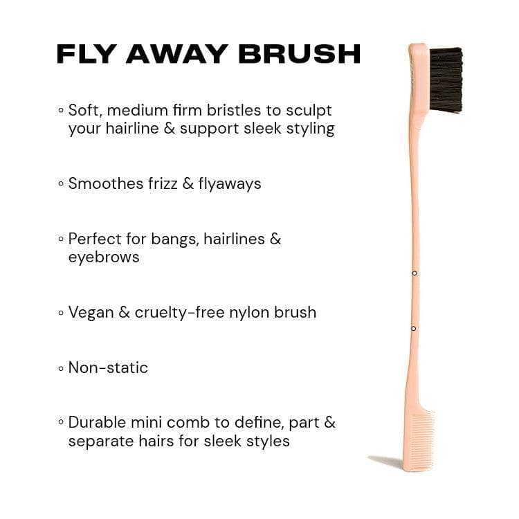Insert Name Here Fly Away Brush - Detangling Hair Brush for Smooth & Frizz-Free Hair - Perfect for Travel, Home & Salon Use