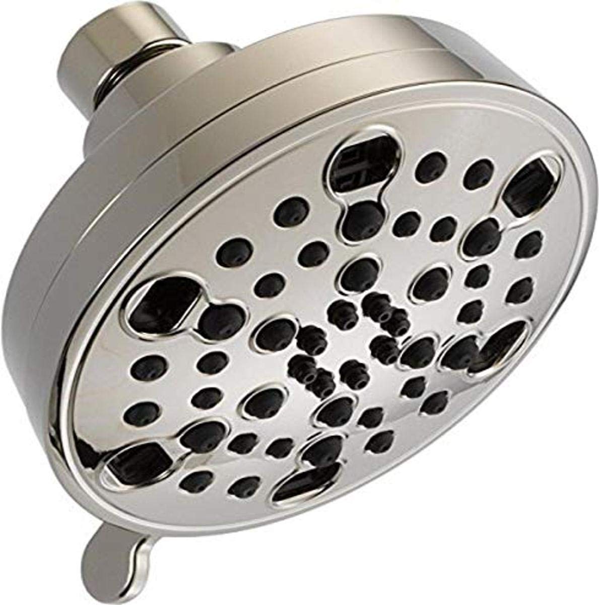 Delta Faucet 52638-PN18-PK H2Okinetic 5-Setting Shower Head with Adjustable Spray Modes, Polished Nickel Finish - Perfect for Modern Bathrooms & Spa-Like Shower Experience