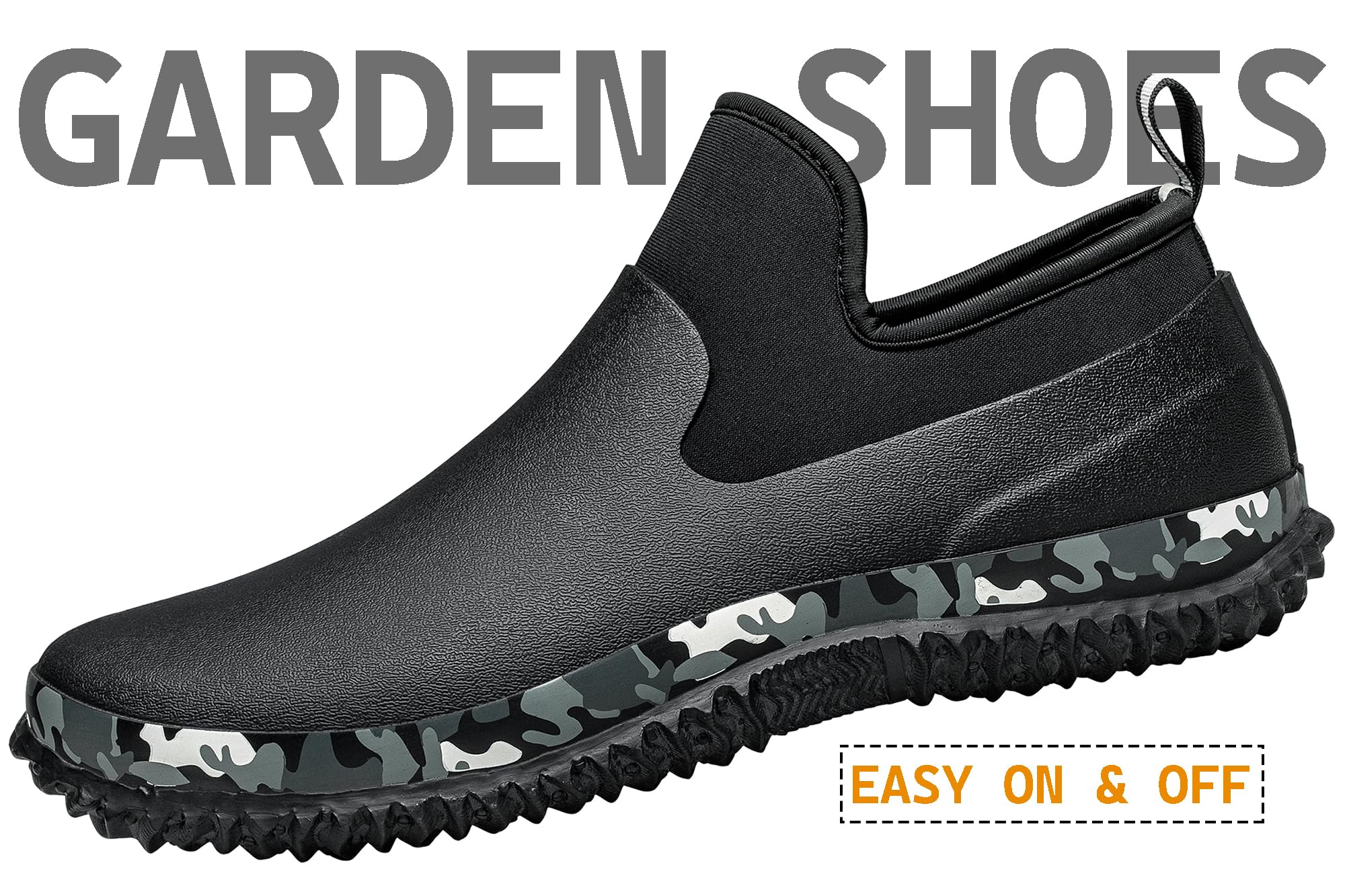 TENGTA Unisex Waterproof Garden & Rain Boots - Slip-Resistant Rubber Mud Shoes for Men & Women - Ideal for Gardening, Farming, Car Washing & Outdoor Activities