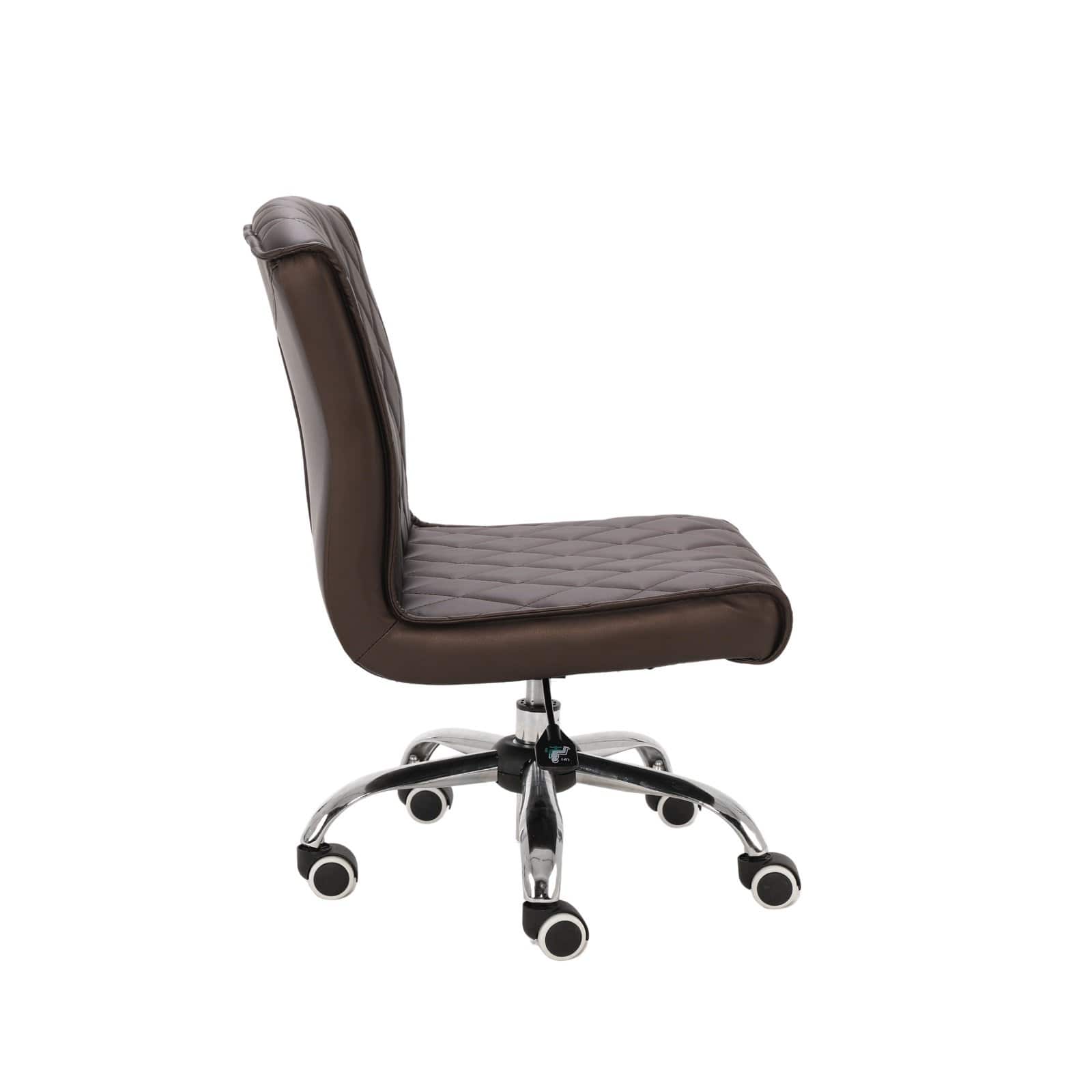 Delia Salon Pedicure Technician Stool - Adjustable Rolling Stool for Nail Technicians & Spa Professionals - Perfect for Manicure, Pedicure & Beauty Salon Use