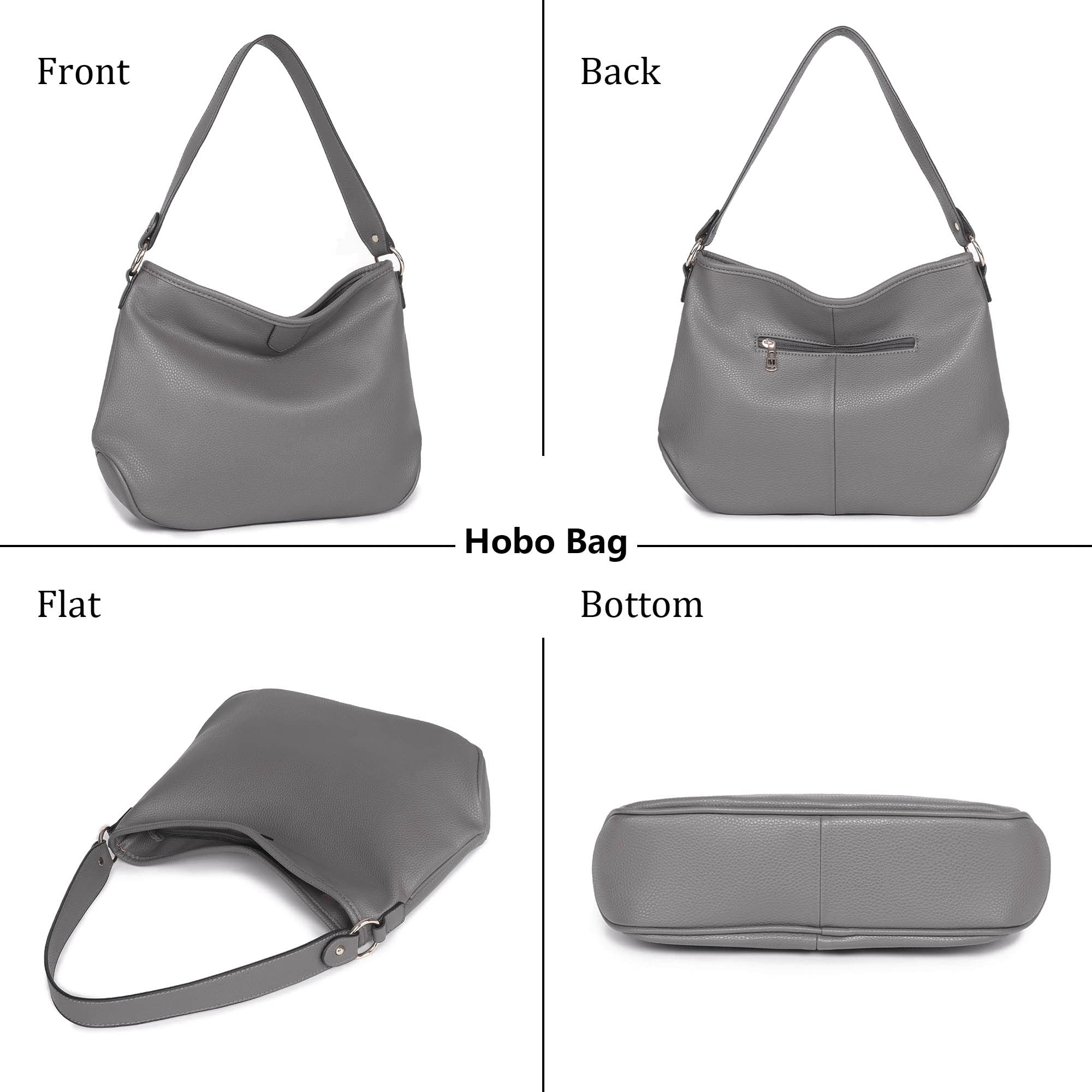 Montana West Soft Hobo Bags for Women - Stylish Leather Shoulder Satchel Purse & Handbag for Everyday Use, Work, and Travel