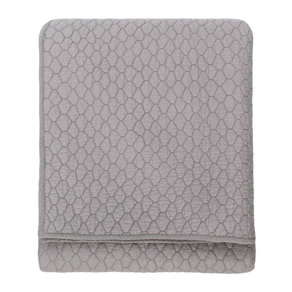 Premium Cloud Light Grey Quilt & Sham Set - Soft Bedding for Cozy Nights - Perfect for Master Bedrooms, Guest Rooms & Airbnbs