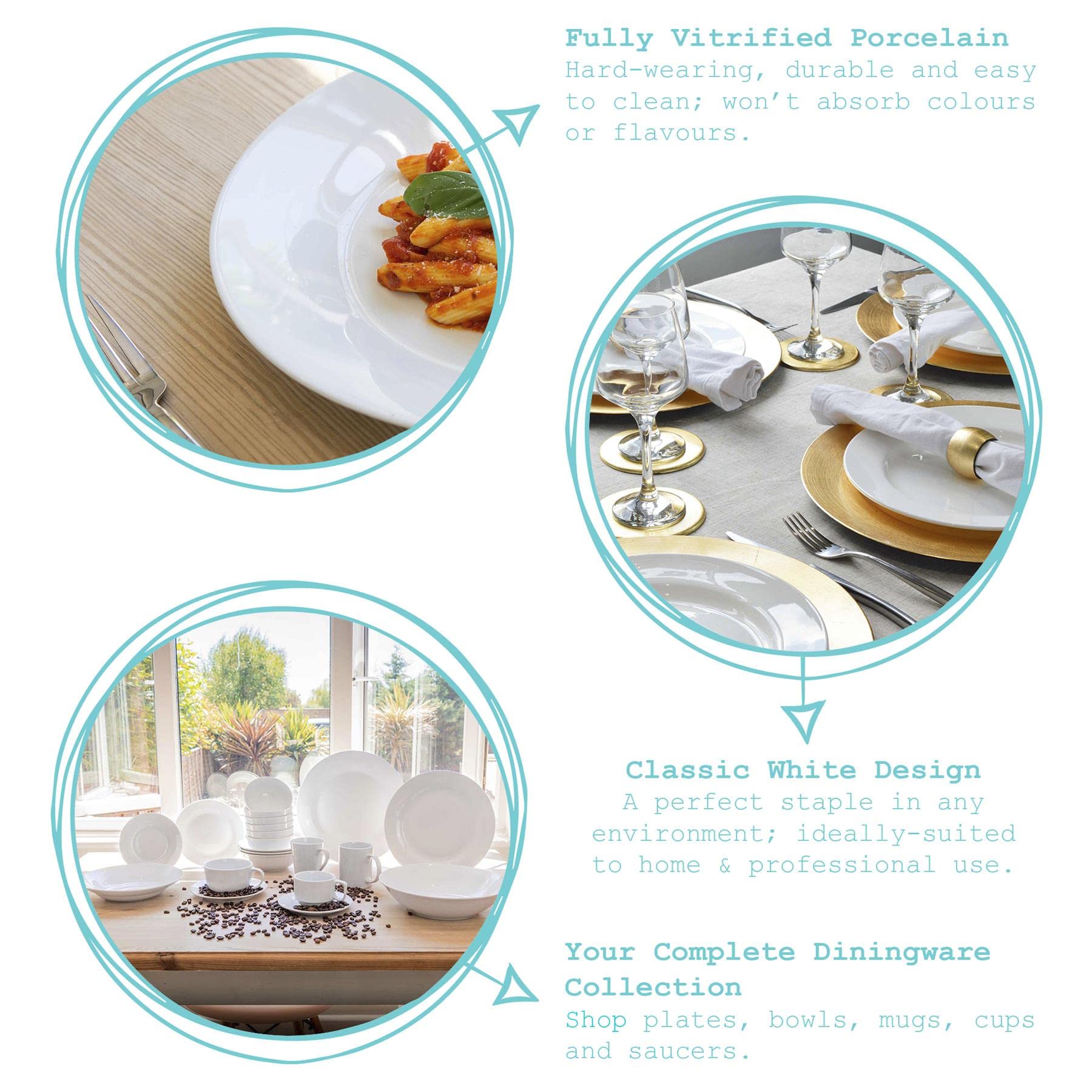 Argon Classic White Egg Cups - Set of 2, Modern Breakfast Tableware for Hard & Soft Boiled Eggs - Easy Clean Egg Holder Stand - Perfect for Breakfast, Brunch, Easter & Kitchen Decor