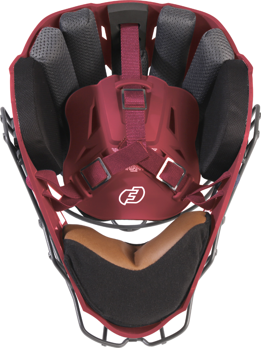 FORCE3 XS3® PRO Catchers Helmet - NOCSAE Certified Matte Baseball Helmet for Youth & Adult Players - Perfect for Baseball, Softball & Training Sessions