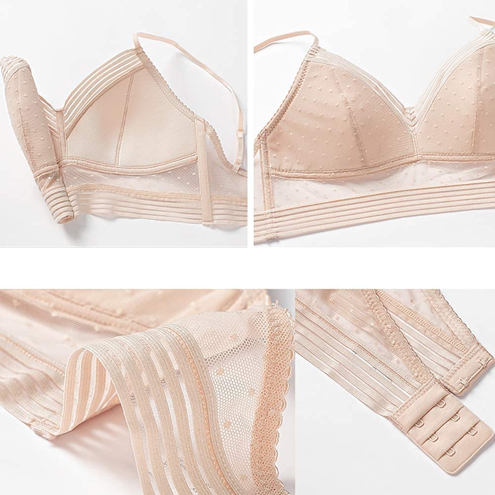 Starry Wireless Lace Bra - Low Back Push Up Lifting Bra for Women, Comfortable U-Back Design, Perfect for Evening Wear, Date Night and Special Occasions