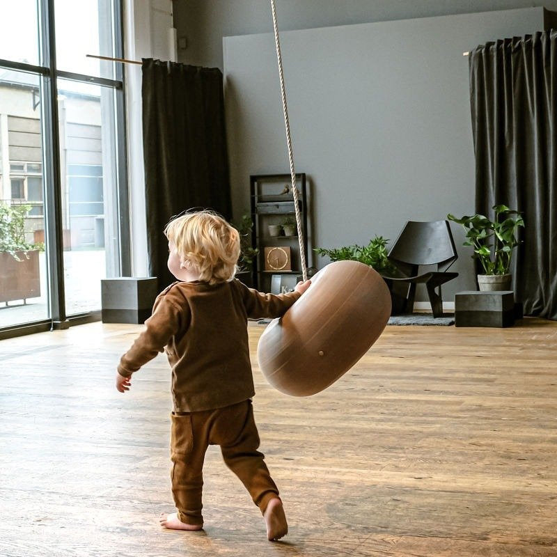 bObles Donut Swing Part Grey - Kids Indoor/Outdoor Play Equipment for Home, Backyard & Playground Fun