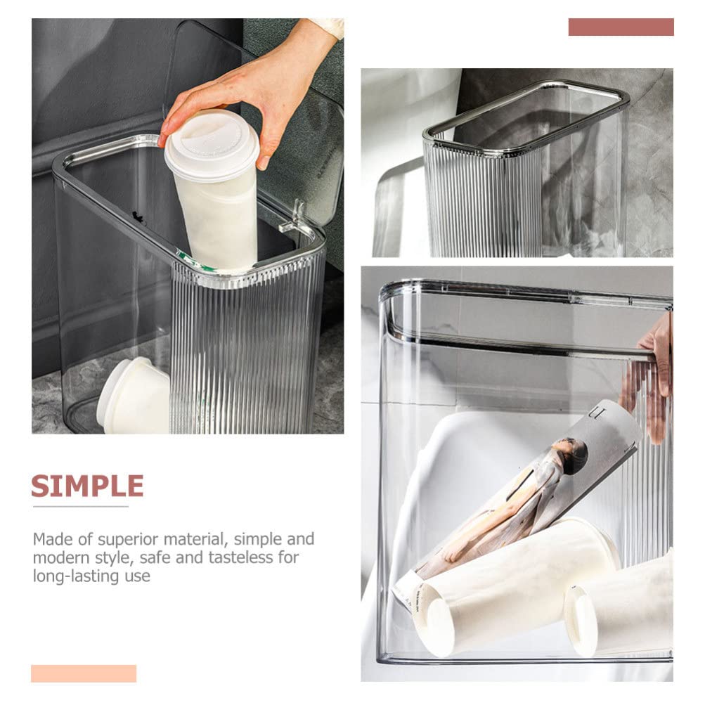 Stainless Steel Office Trash Can with Lid - 13 Gallon Waste Bin for Home, Bedroom & Office - Durable Garbage Container with Step Pedal for Easy Use - Perfect for Kitchen, Bathroom & Workspace