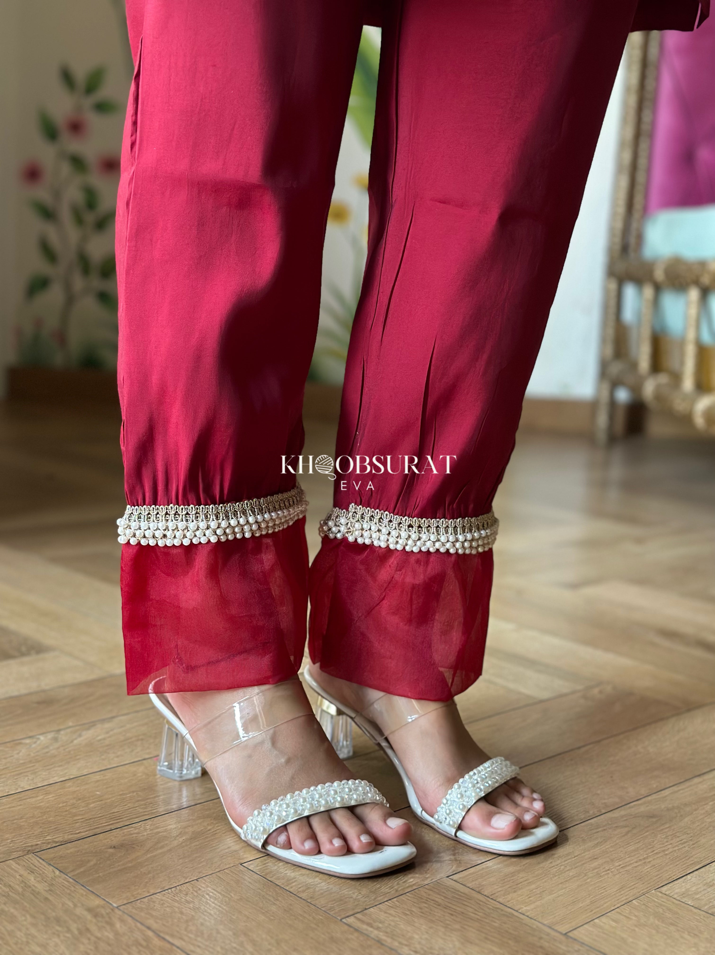 Elegant Indian Wedding Red Kurta Set for Women - Traditional Embroidered Anarkali Dress with Dupatta - Perfect for Bridal, Festivals & Special Occasions