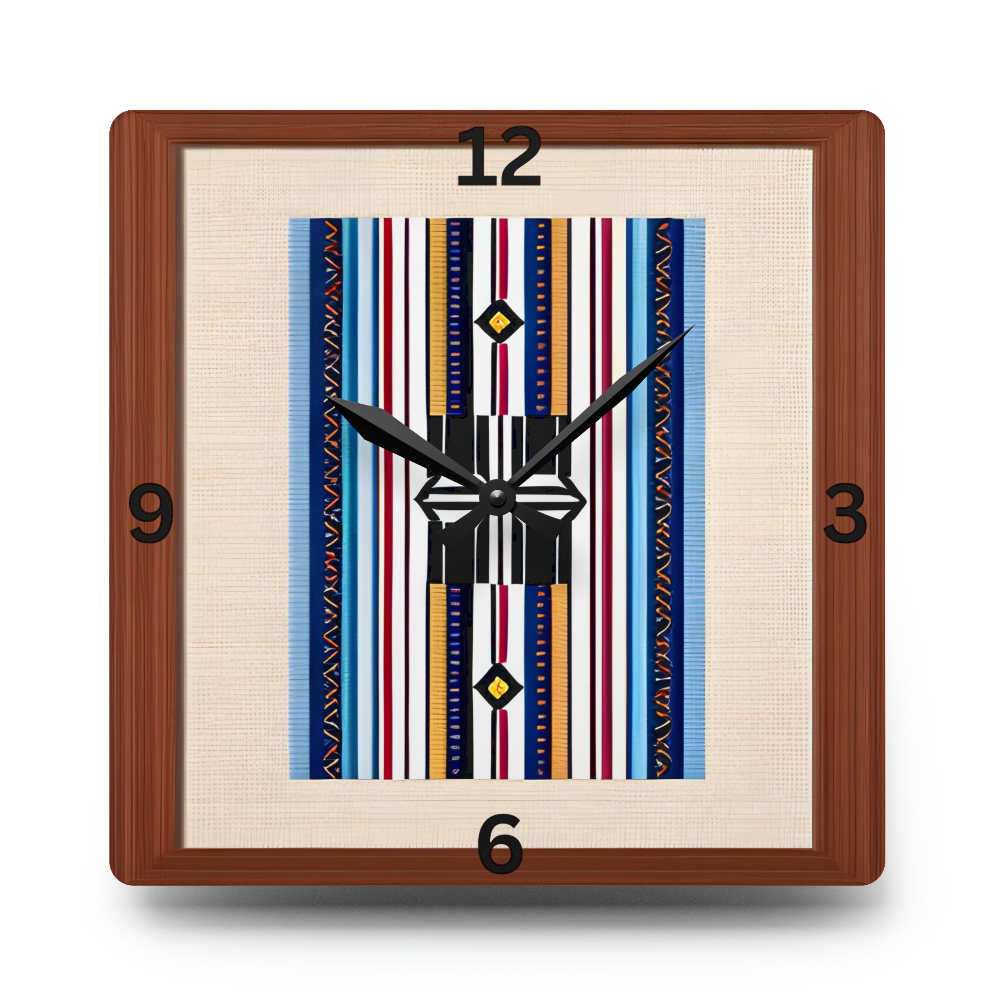 Stylish Acrylic Wall Clock - Square or Round Design with Nevada Strips | Modern Home & Office Decor | Perfect for Living Room, Bedroom or Workspace