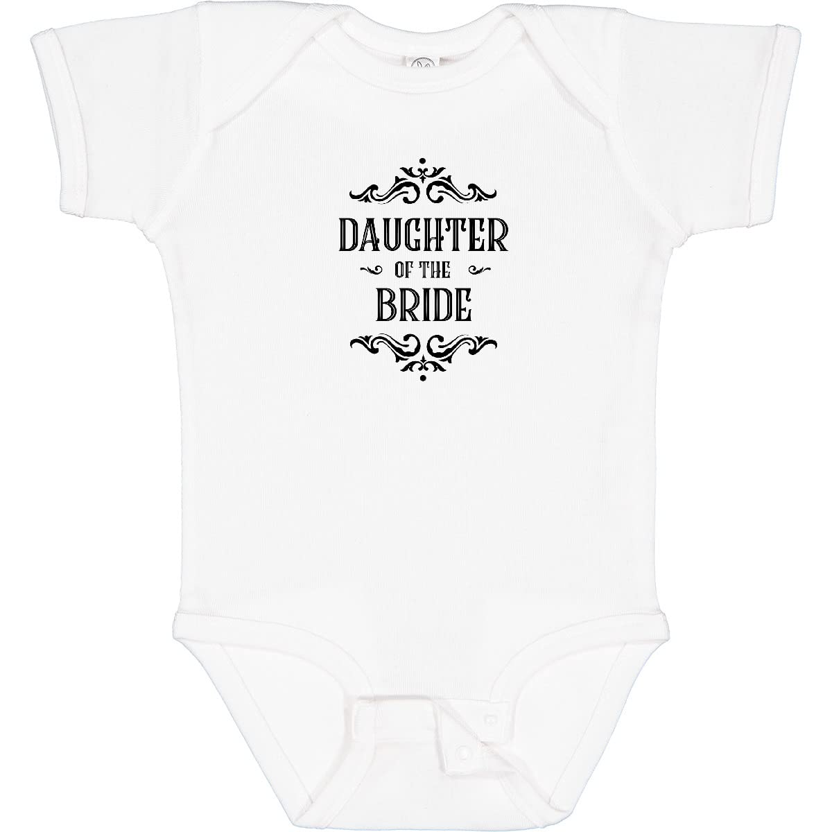 Inktastic Daughter of The Bride Baby Bodysuit - Cute Cotton Onesie for Wedding Party, Bridal Shower & Family Photos