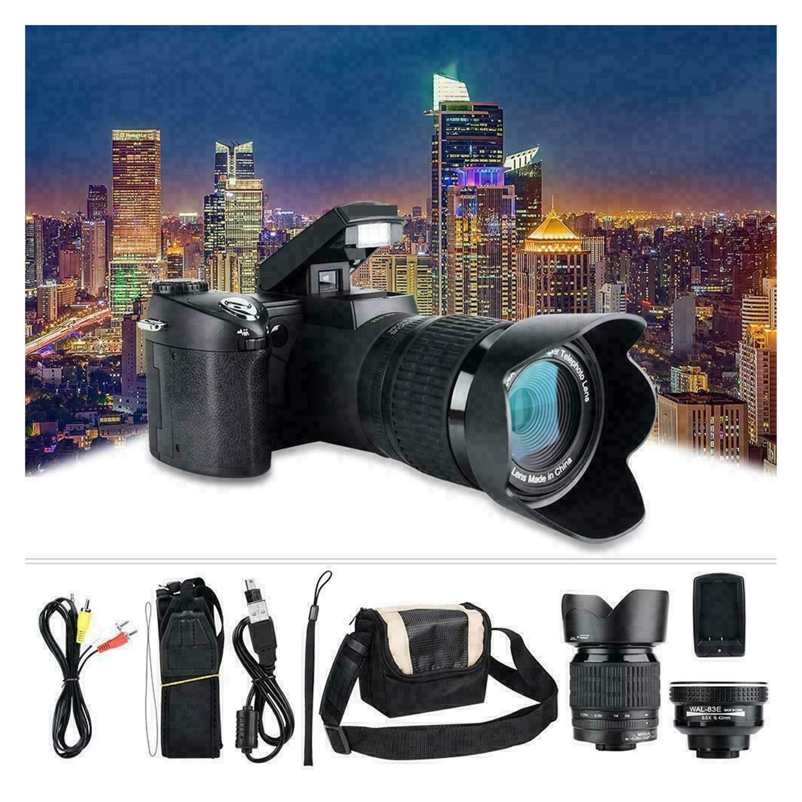 BODORME 33MP HD Digital Camera with 24X Zoom, 3
