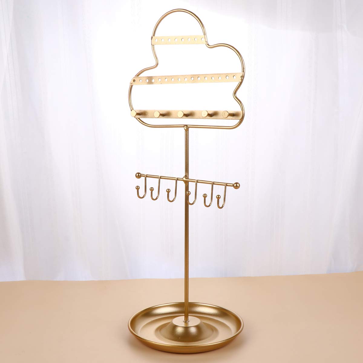 Stylish Jewelry Display Stand - Necklace Holder & Organizer for Women, Men's Bump Cap Jewelry Rack, Travel-Friendly Hanging Pendant & Ring Organizer - Perfect for Boutique Displays, Home Decor & Travel Storage