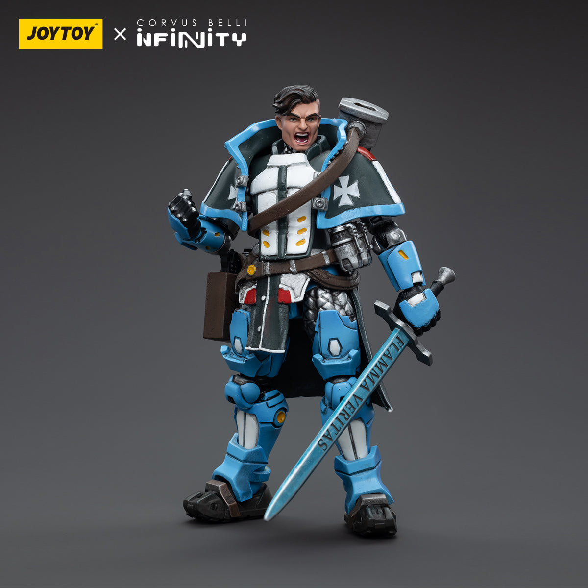 1/18 JOYTOY 3.75 Inch PanOceania Action Figure Set (3pcs) - Highly Detailed Collectible Military Miniatures for War Game Enthusiasts & Sci-Fi Collectors - Perfect for Tabletop Gaming, Display Shelves, and Gift Giving