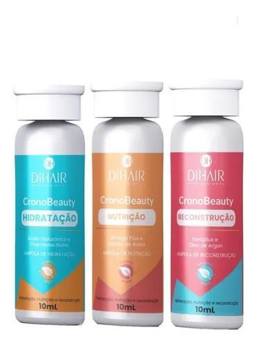 Chronogram Capillary Cronobeauty Dihair Full 3-Step Hair Care Set for Hair Growth & Repair | Perfect for Daily Hair Treatment at Home or Salon