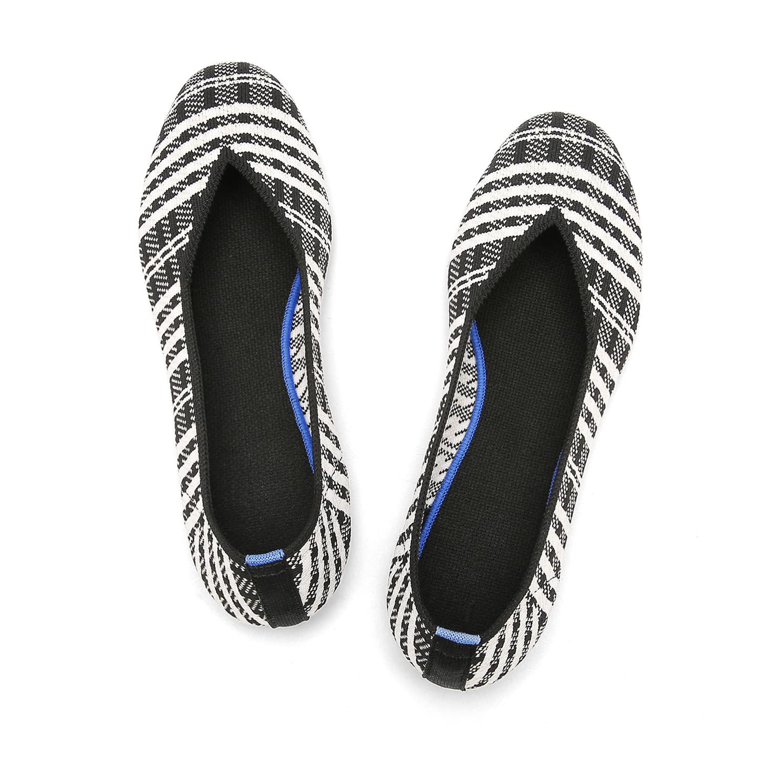 Women's Comfortable Ballet Flats - Knit Round Toe Mesh Slip-On Shoes for Dressy & Casual Wear | Perfect for Office, Walking, Travel & Daily Outfits