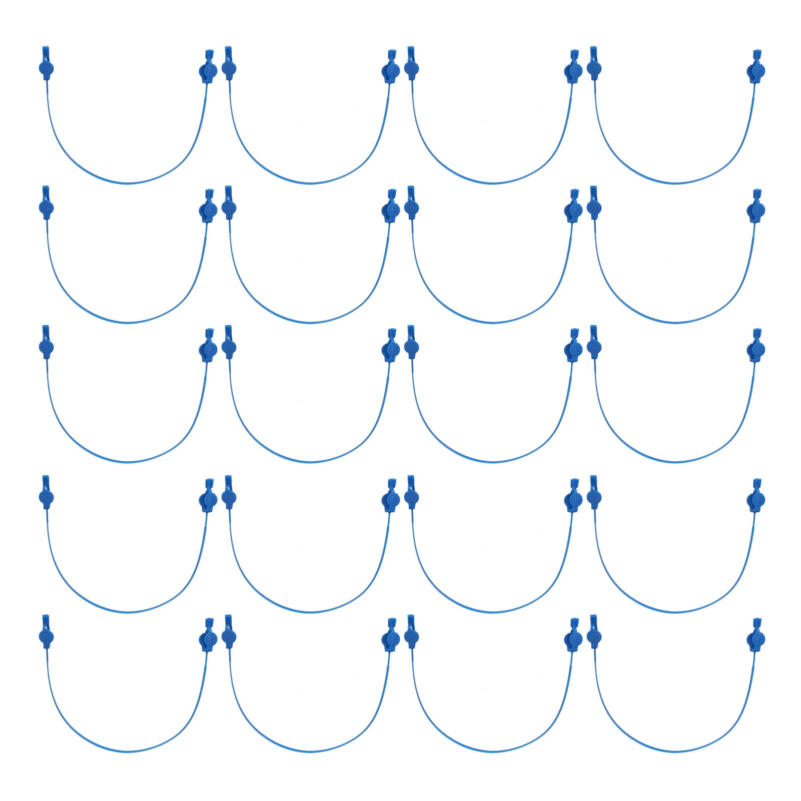 20 Pack Durable Disposable Dental Bib Clips - Flexible Blue Dental Tissue Holder for Dentist & Hygienist | Perfect for Dental Checkups, Teeth Cleaning & Oral Examinations