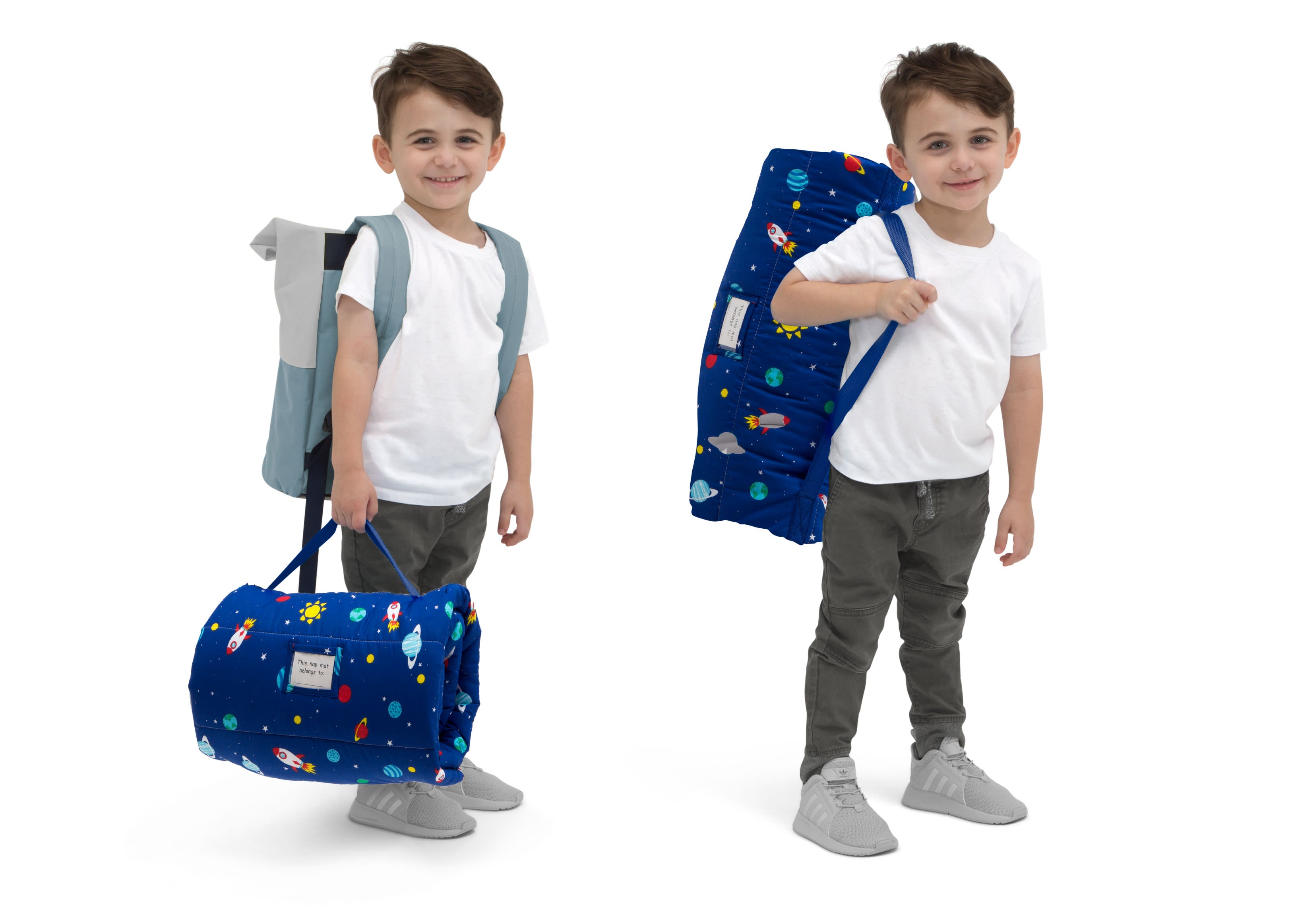 Personalized Nap Mat with Pillow & Blanket for Toddlers & Kids - Soft Portable Sleeping Mat for Daycare, Preschool & Travel