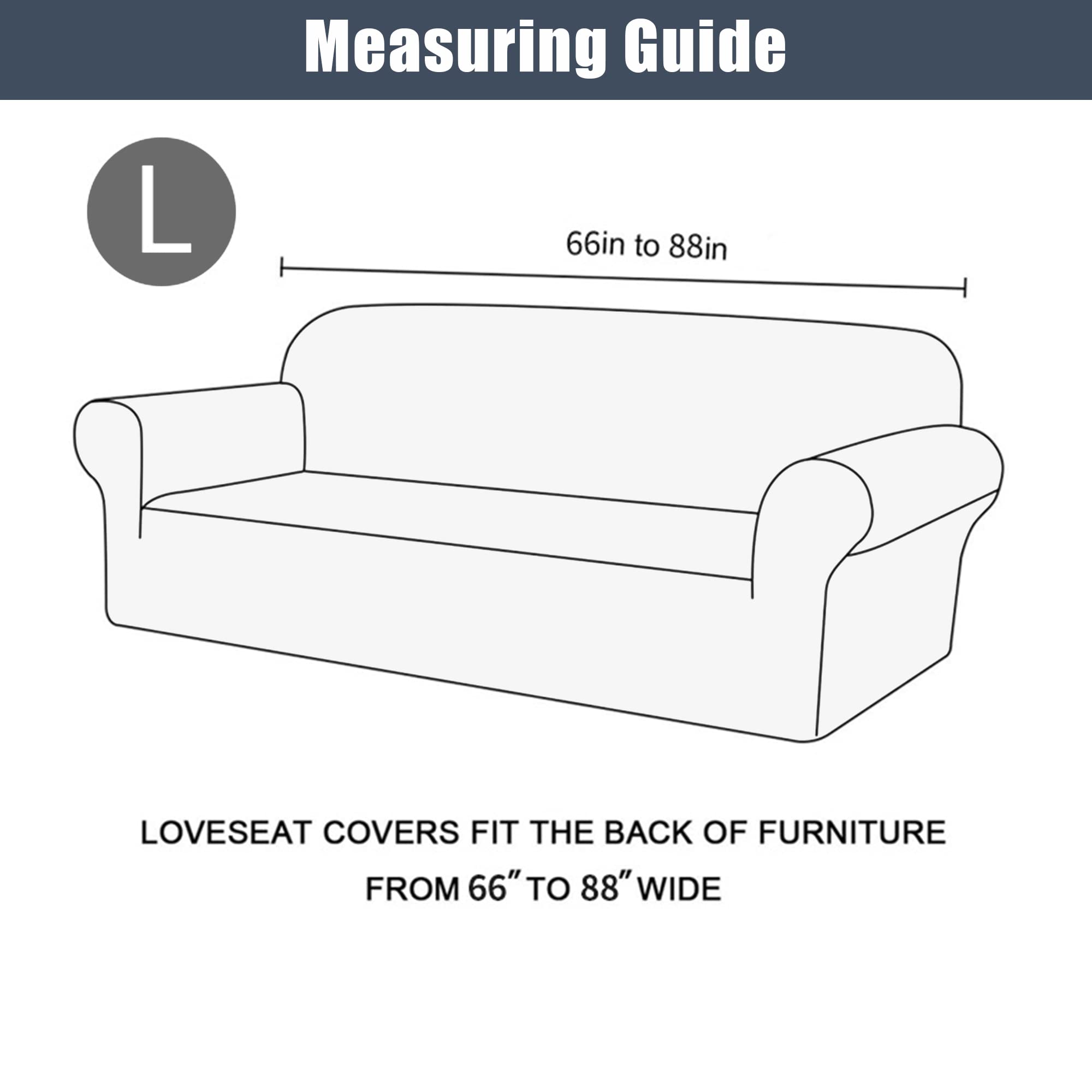 Stretch Sofa Slipcover - Waterproof Couch Cover with Elastic Bottom, Soft Furniture Protector for Pets & Kids (Light Grey, Large) | Perfect for Living Room, Family Room & Pet-Friendly Homes