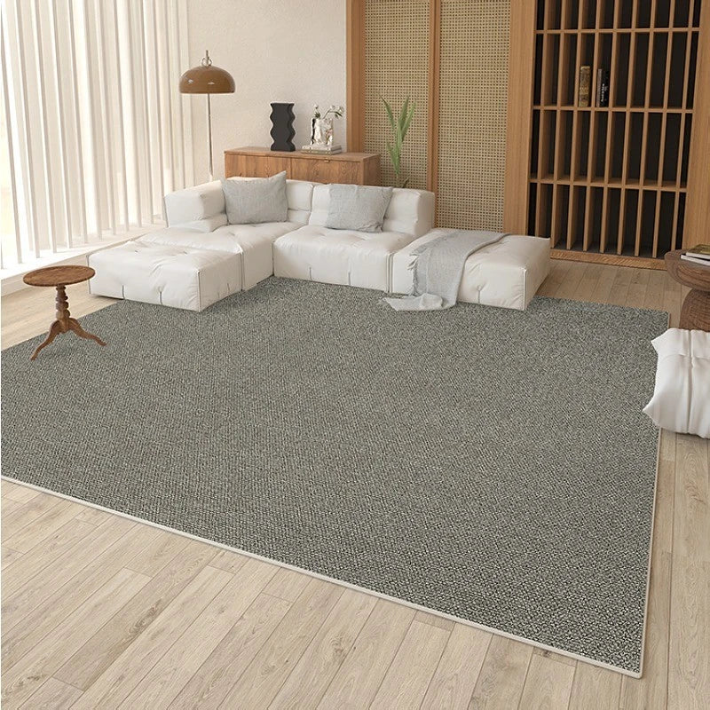 Jada Velvet Minimalist Solid Area Living Room Rug - Soft Plush Modern Home Decor for Bedroom, Dorm, Office