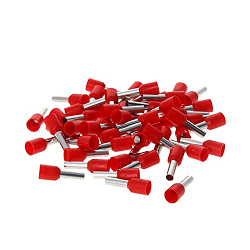 1000pcs Wire Ferrule Connectors Kit - AWG 12 Crimp Terminals with 4.0mm² Red Insulated Cord Ends & Professional Crimper Plier - Perfect for Electrical Wiring, DIY Projects, and Automotive Repairs