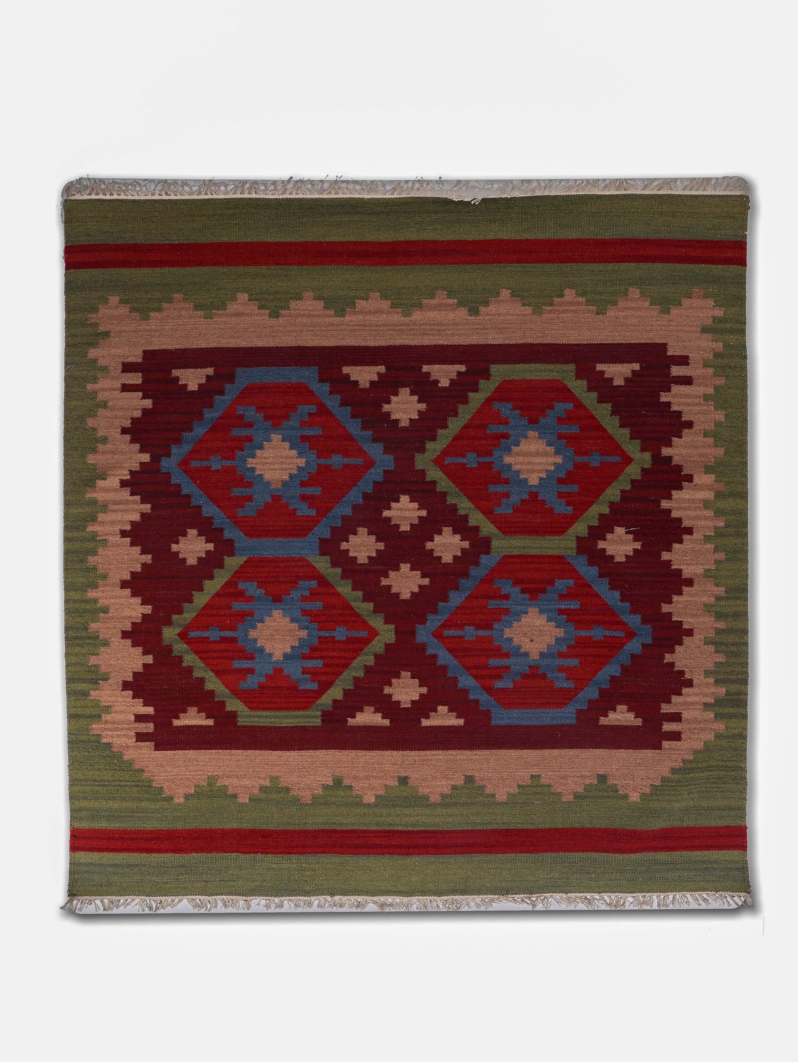 Hand Woven Bohemian Ecstasy Area Rug - Soft & Durable for Living Room, Bedroom, or Nursery Decor