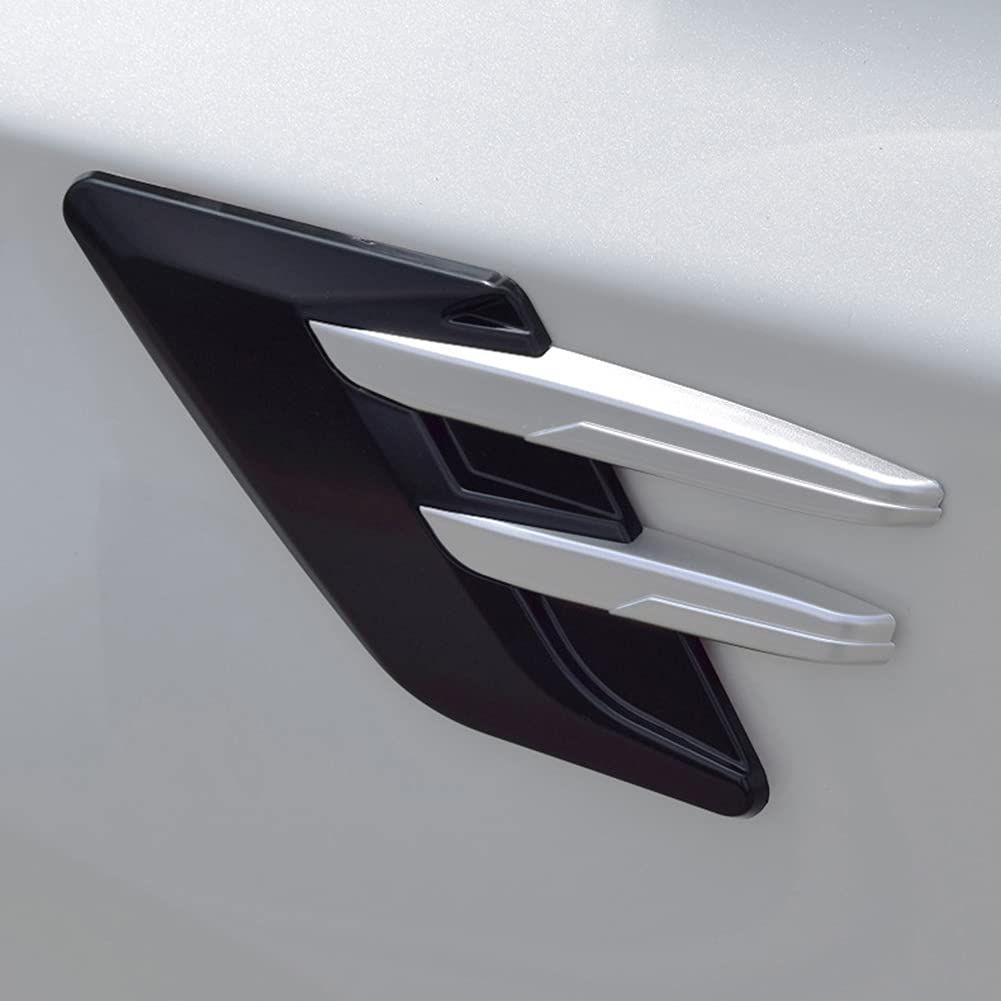 Universal Car Air Vent Cover Trim - Chrome Carbon Fiber Design for Most Cars & SUVs | Stylish Side Mesh Vent Flow Decoration for Enhanced Interior Aesthetics & Customization