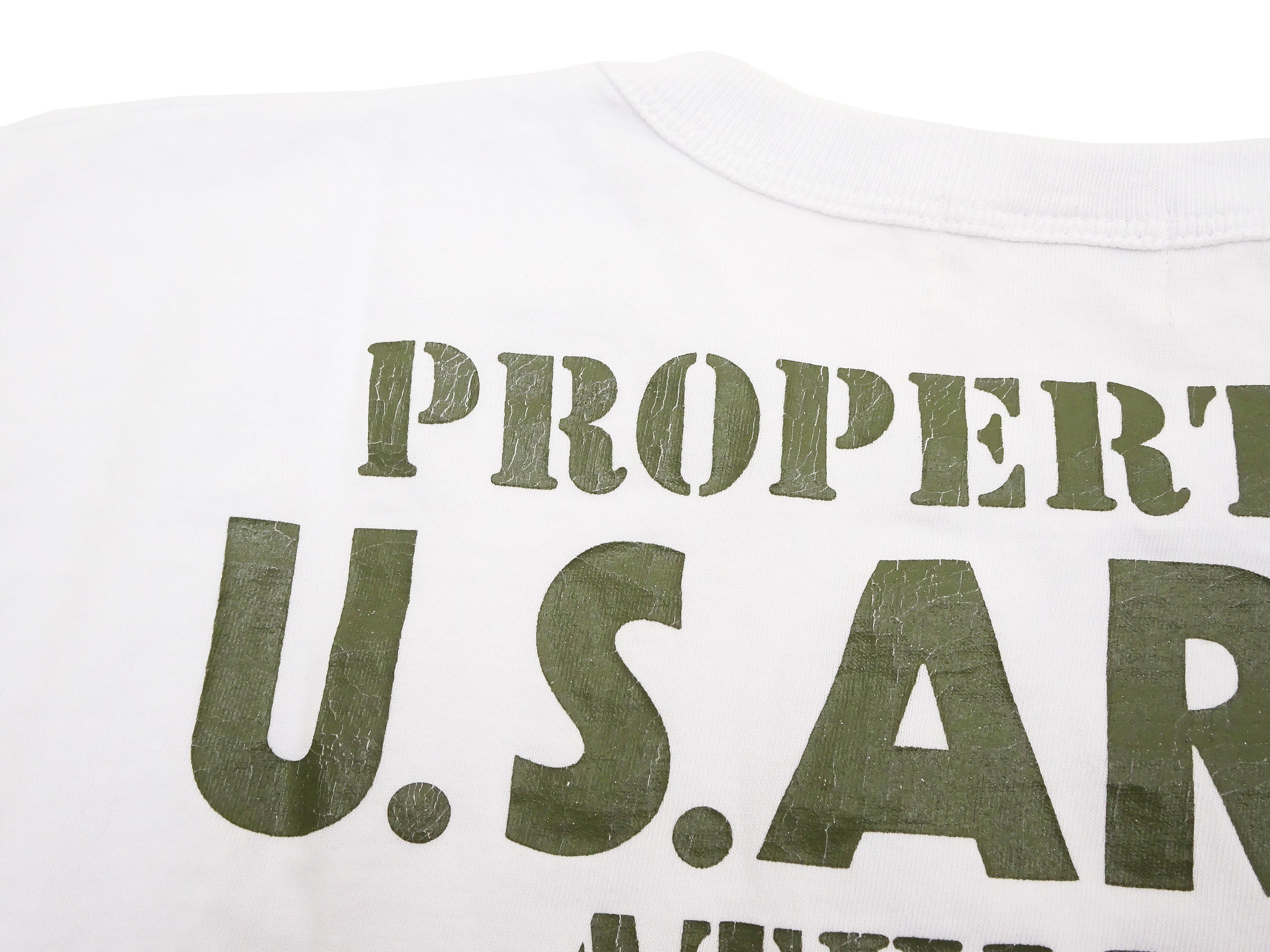Buzz Rickson Men's U.S. Army Athletic Graphic Short Sleeve T-Shirt - Military Inspired Loopwheeled Cotton Tee - White - Perfect for Casual Wear, Military Enthusiasts & Vintage Style Lovers