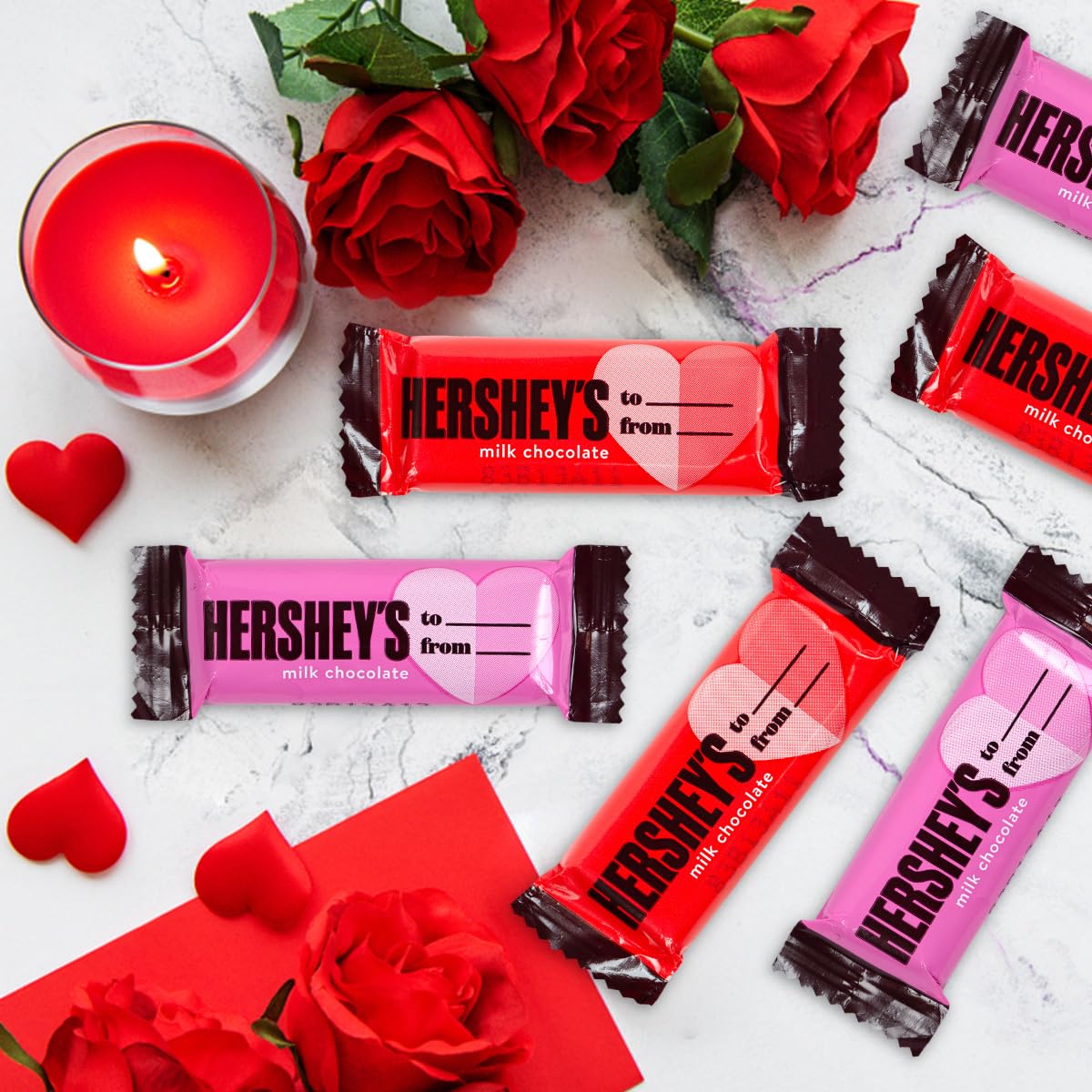 HERSHEY'S Milk Chocolate Snack Size Bars - Bulk Individually Wrapped Candy for Gifts, Parties & Holidays (2 Lb Bag) | Perfect for Mother's Day, Valentine's, Christmas & Office Treats | Rich, Creamy Milk Chocolate that Melts in Your Mouth