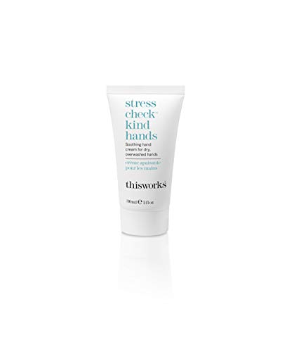 This Works Stress Check Kind Hands - Moisturizing Hand Cream with Shea Butter, Vitamin E & Natural Oils (30ml) | Hydrating Dry Skin Care for Stress Relief & Daily Use