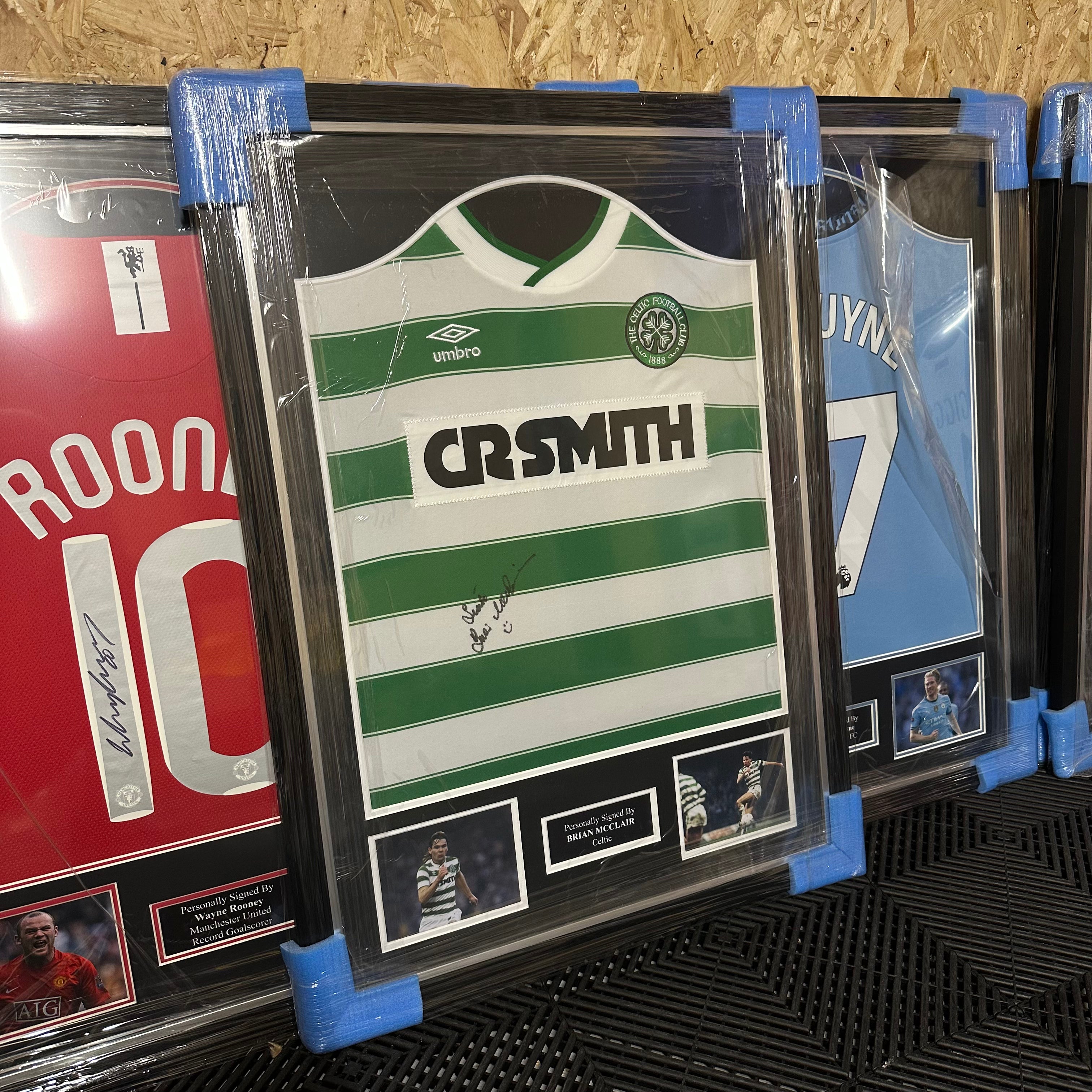 Signed Brian McClair Framed Shirt - Authentic Manchester United Memorabilia - Perfect for Sports Fans & Home Decor