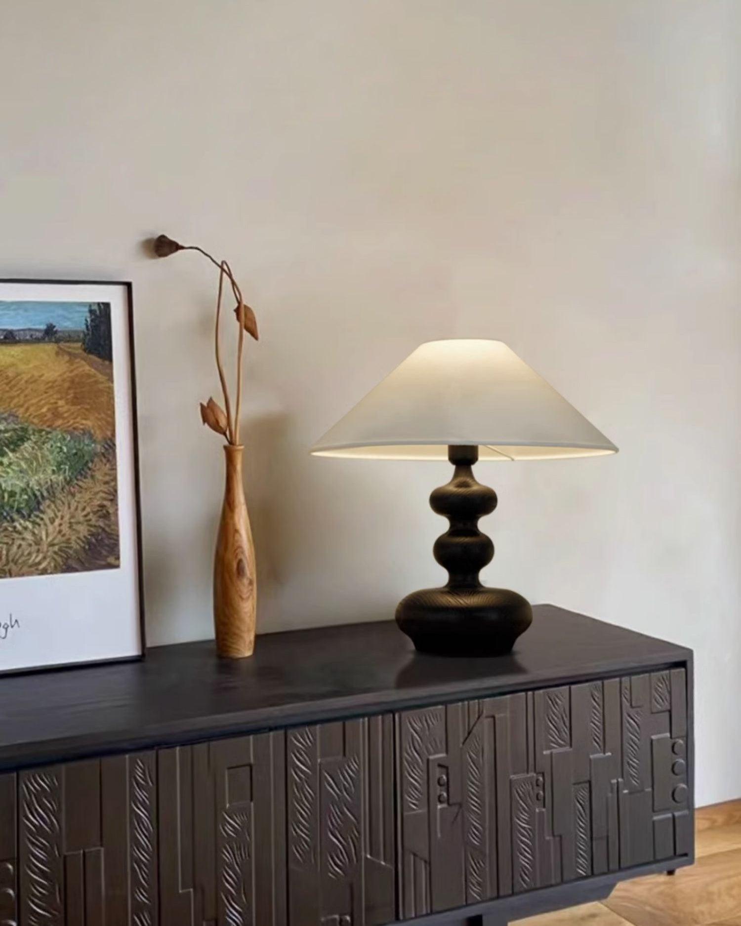 Creative Gourd Table Lamp - Handmade Natural Decorative Lighting for Living Room, Bedroom & Office - Perfect for Cozy Home Decor & Ambient Lighting